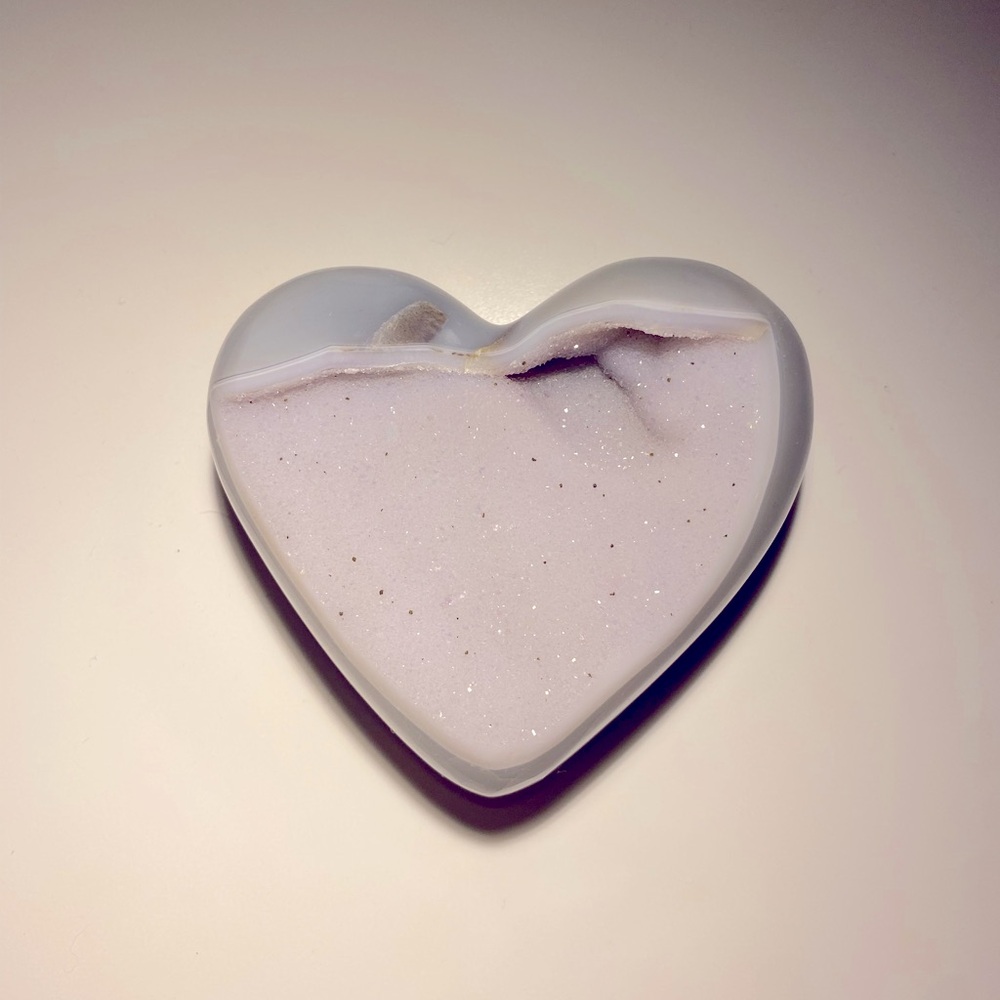 Crystal Polished Heart Stone